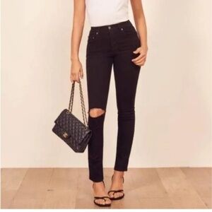 Reformation Faded Black High Waist size 30